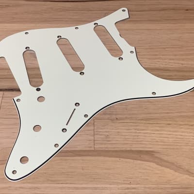 Authentic Fender parts 62 style Mint Green Pickguard and shielding plate 2010 Mint green image 1
