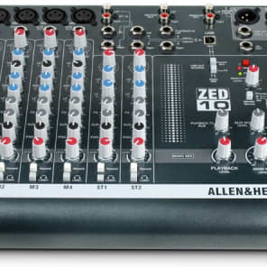 Allen & Heath ZED-10 10-Channel Mixer | Reverb