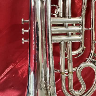 Yamaha YHR-302MS Marching Bb French Horn 2010s - Silver-Plated image 6