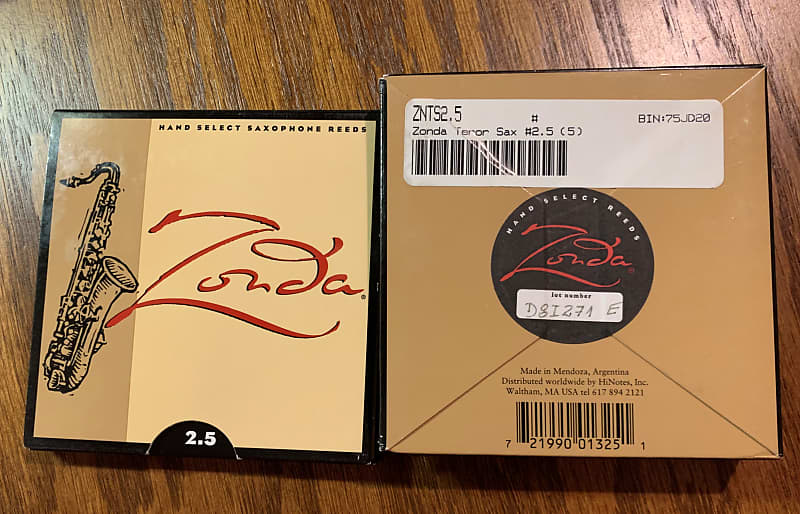 3 Boxes Zonda 2.5 E Tenor Saxophone Reeds Reverb