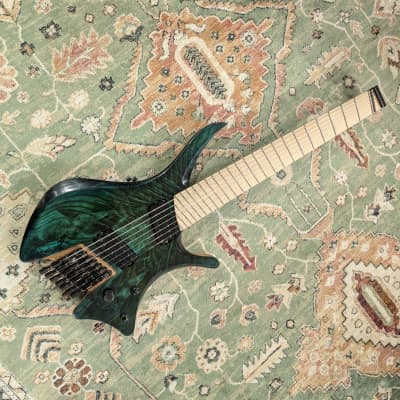 Skervesen Shoggie 7 FF NTB Neck Through - Ghost Green Tung Oil image 2