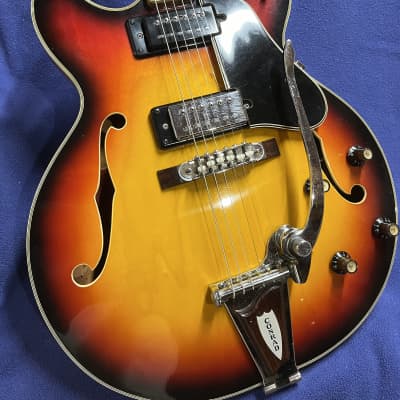 Conrad Semi Hollow 335 style Electric Guitar 60's to 70's image 2