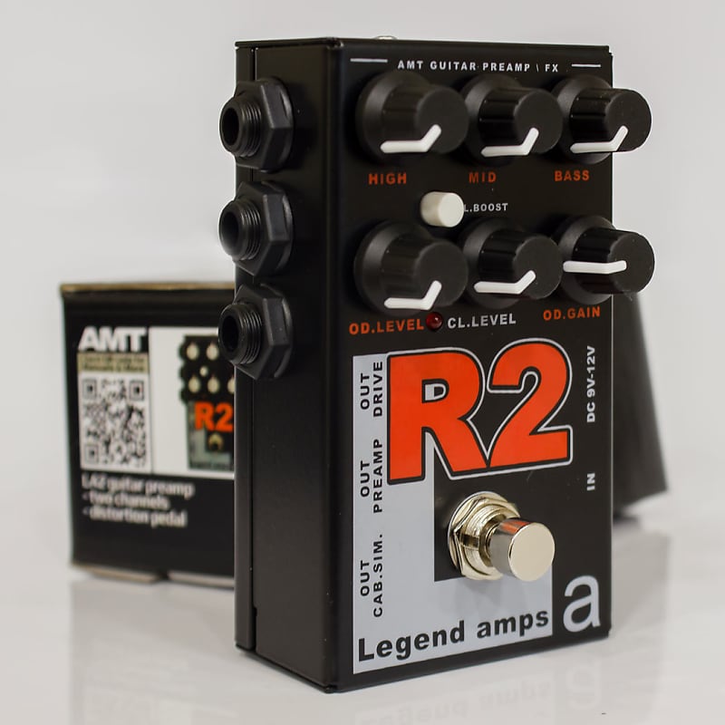 AMT Electronics R2 – LA2 guitar preamp/distortion pedal | Reverb