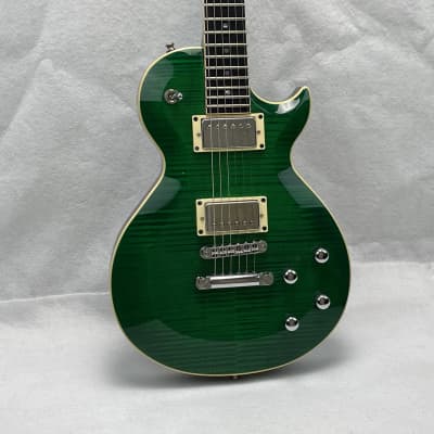 Custom GMP Pawn Shop Deluxe Electric Guitar Green RH w/ Case LP Design for sale
