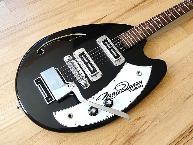 1960s Teisco May Queen Vintage Hollowbody Electric Guitar Japan
