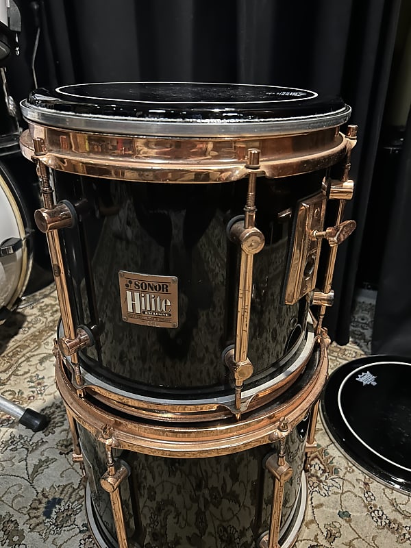 12” x 10” Sonor Hilite Exclusive tom 90s - Black image 1