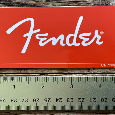 RARE Fender Sticker 3 Pack RED Limited Edition Guitar Case Candy Decal Custom Shop P/N 7711009000 image 3
