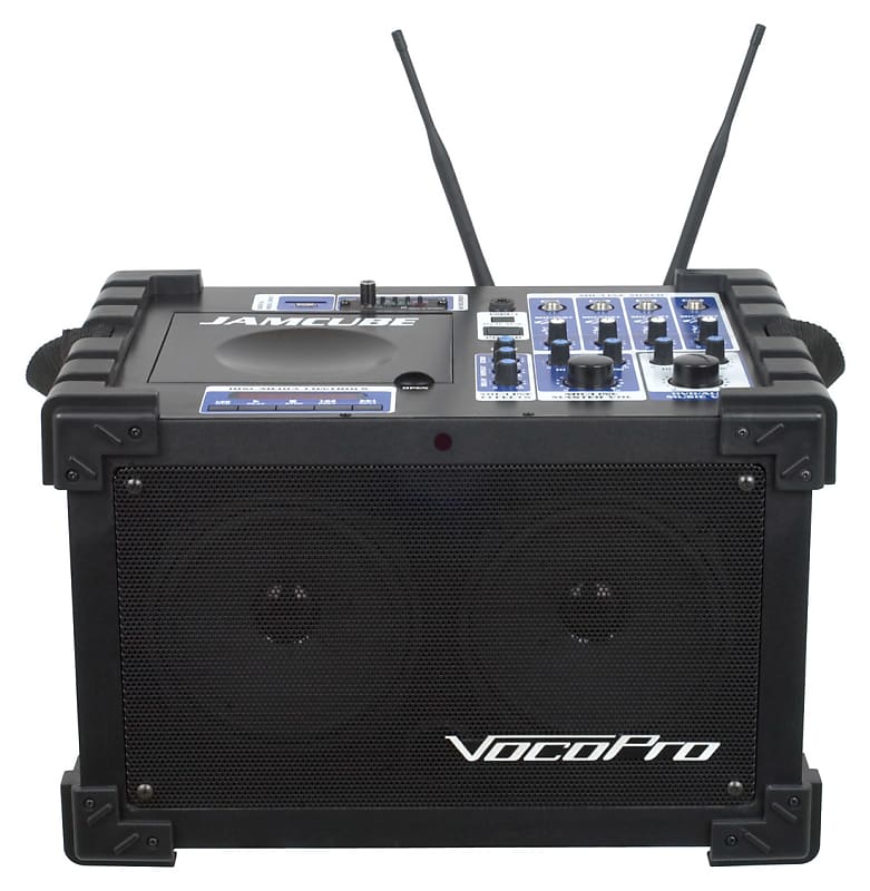 VocoPro JAMCUBE-BT All-In-One Karaoke Machine with Bluetooth 100W Mini  PA/Entertainment System