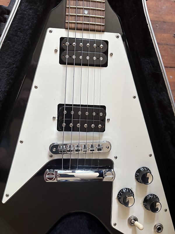 ★Gibson USA Flying V 67★ Gibson USA Flying V 67 Reissue Ebony Gibson Flying V [SN