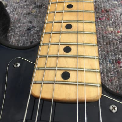 Fender Stratocaster Hardtail 1975 Black Maple Fingerboard image 12