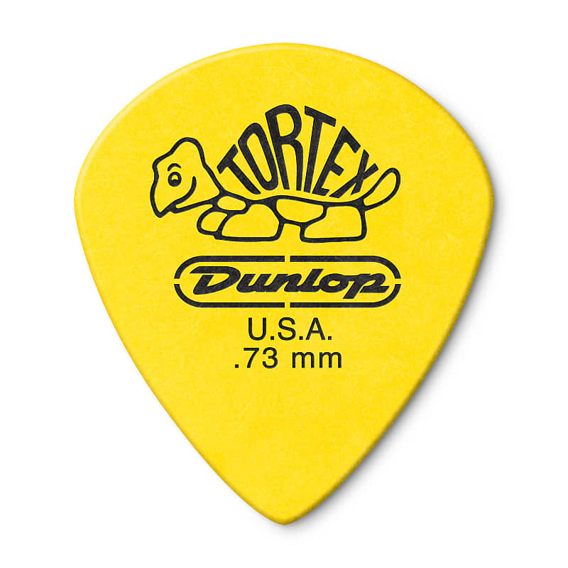 Dunlop Tortex Jazz III Guitar Picks XL Yellow .73mm Player's Pack (12) image 1
