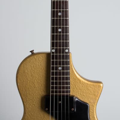 Supro  Model 3033S Special Solid Body Electric Guitar (1960), ser. #T26612, gig bag case. image 8