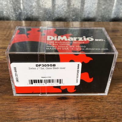 DiMarzio DP305GB Sixties J Pair Jazz Bass Pickup Set Gloss Black Used image 3