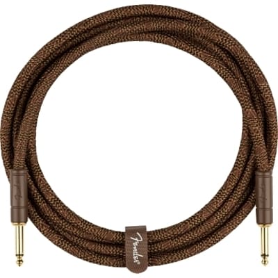 FENDER Paramount Acoustic Instrument Cables Brown 3 mt Cavo for sale
