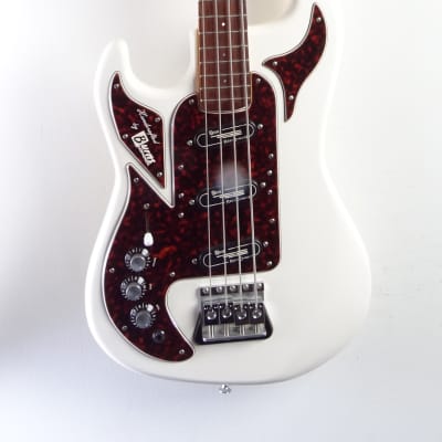 Burns Shadow Bass 1964 (Left-Handed) 2002 White (Custom Order) image 8