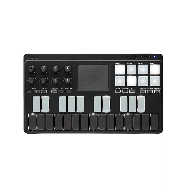 Korg nanoKEY Studio Mobile MIDI Controller Keyboard Black image 1