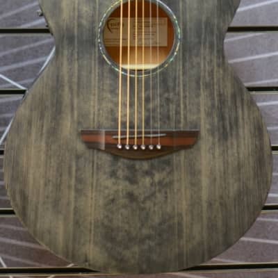 Faith Naked FKVBK Venus OM Black All Solid Electro Acoustic Guitar & Case image 7