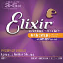 Elixir  Phospher Bronze NanoWeb Anti-Rust Light-Medium Acoustic Guitar Strings