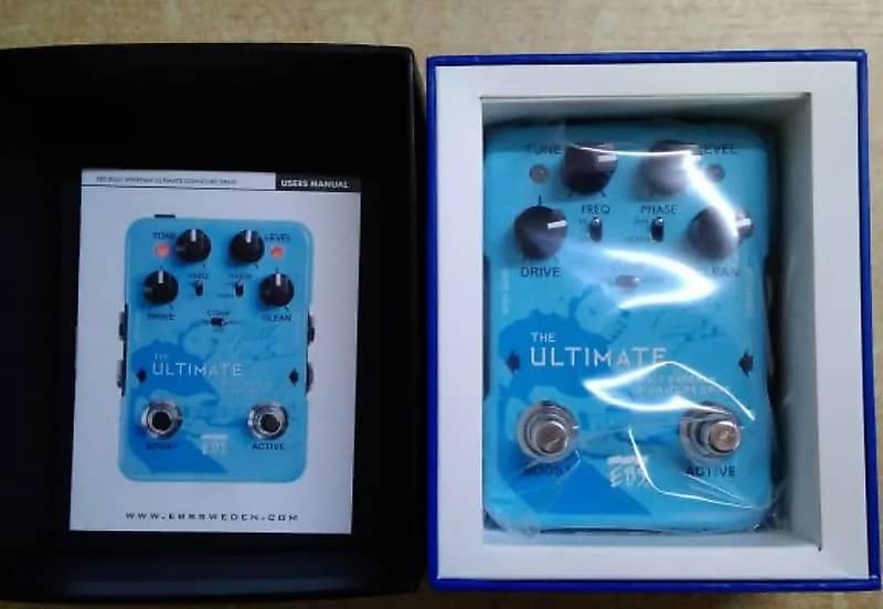 EBS Billy Sheehan Ultimate Signature Drive Pedal w/ Original box & paperwork image 1