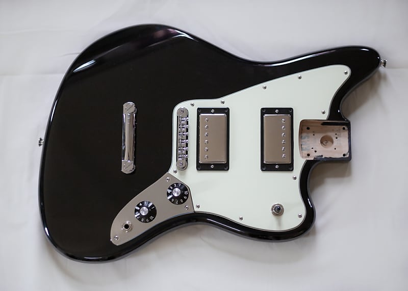 Fender Blacktop Jaguar Body w/ Electronics and Hardware | Reverb