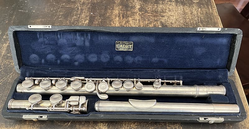 Cundy-Bettoney Cadet Flute 1950s Silver | Reverb