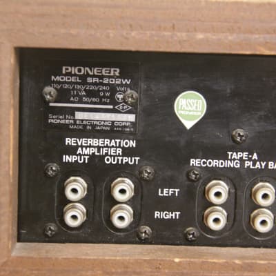 Pioneer SR-202W Vintage Spring Reverb Amplifier 1970s image 4