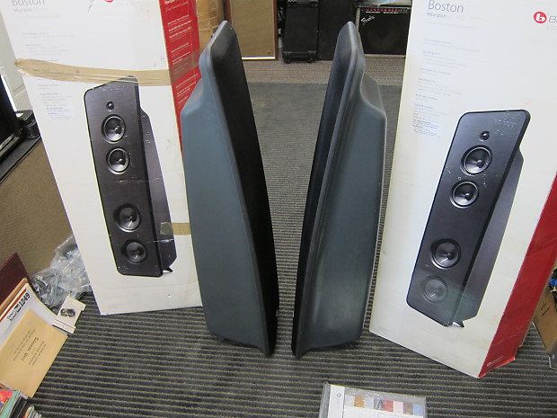 PR Boston Acoustics HS 450 Horizon Floor Speakers Boxes Packing Top Line Ex Sound Attractive 200