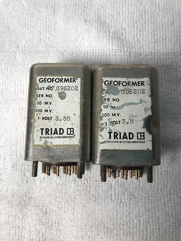 Vintage Triad Geoformer G95202 Transformer Pair