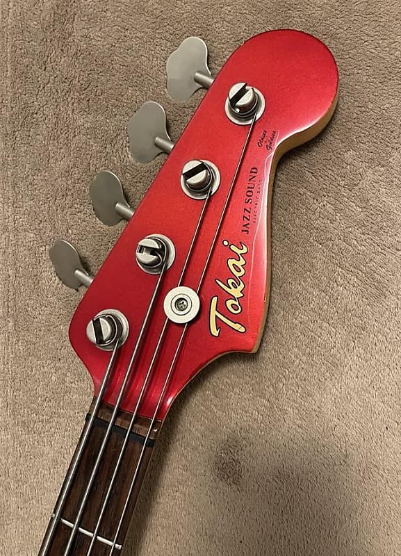Tokai JAZZ SOUND Lシリアル マッチングヘッド レッド - ベース