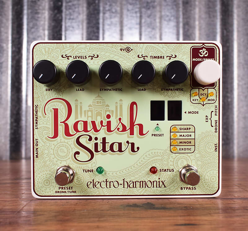 Electro-Harmonix EHX Ravish Sitar Synth Guitar Effect Pedal | Reverb