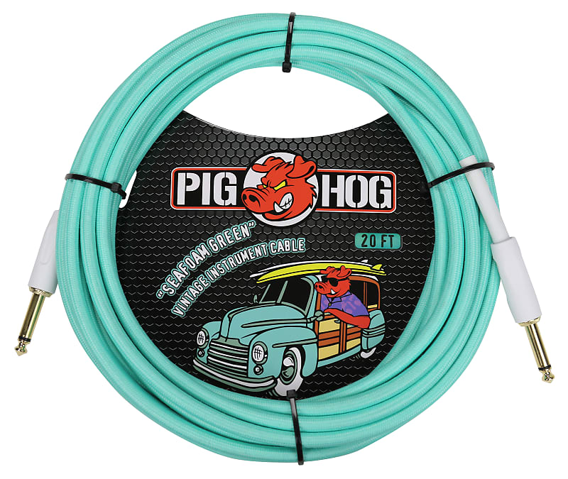 Pig Hog PCH20SG  "Seafoam Green" - Instrument Cable 6m/20ft Bild 1