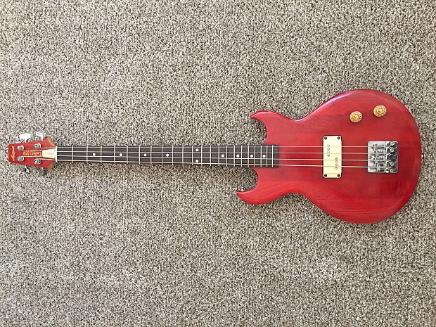 Aria Pro II CSB 300 CSB 380 Cardinal Series Bass Early 80's Red