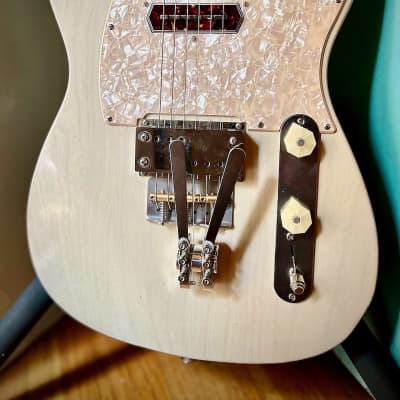 Waterslide Guitars T-Style Coodercaster B&G Bender PLEK'd White Blonde w/Lollar Supro Lap Steel+Charlie Christian Pickups image 7
