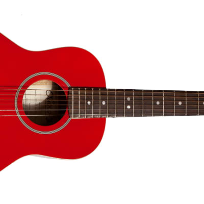 Oriolo Lava FSA-11 ¾ Size Steel-String Acoustic Guitar 2010s - Red Gloss for sale