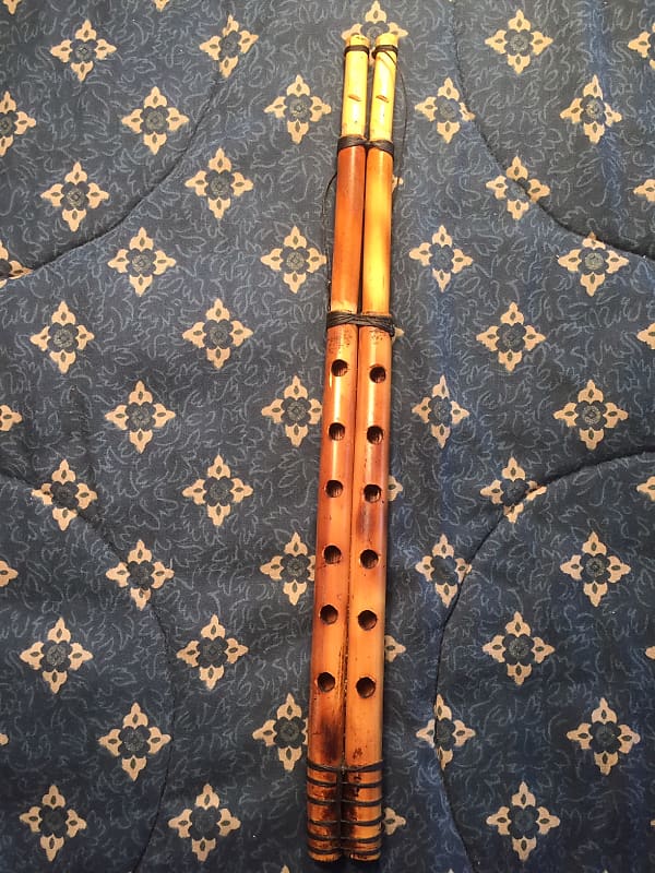 No Brand Arabic Mijwiz Double Folk Clarinet 1990s - Natural | Reverb