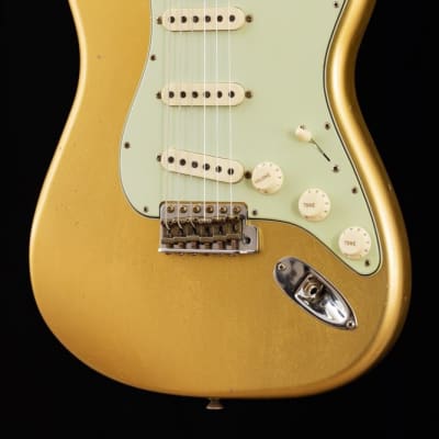 Fender Custom Shop CS 1960 Stratocaster Limited Edition LTD, Journeyman Relic Aged Aztec Gold image 11
