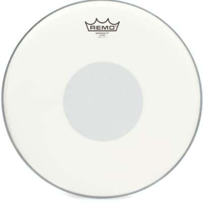 Remo Ambassador Clear 3-piece Tom Pack - 10/12/16 inch  Bundle with Remo Emperor X Coated Drumhead - 14 inch - with Black Dot image 3