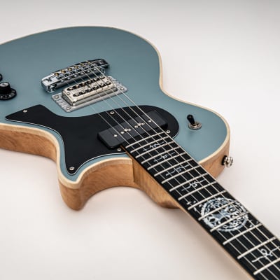 Mithans Guitars Detroit (Vintage Blue) boutique electric guitar image 5