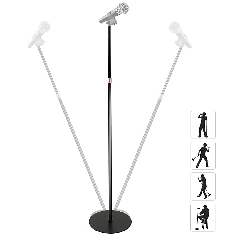 Upgraded Universal Microphone Stand, Tall Mic Stand For Reverb