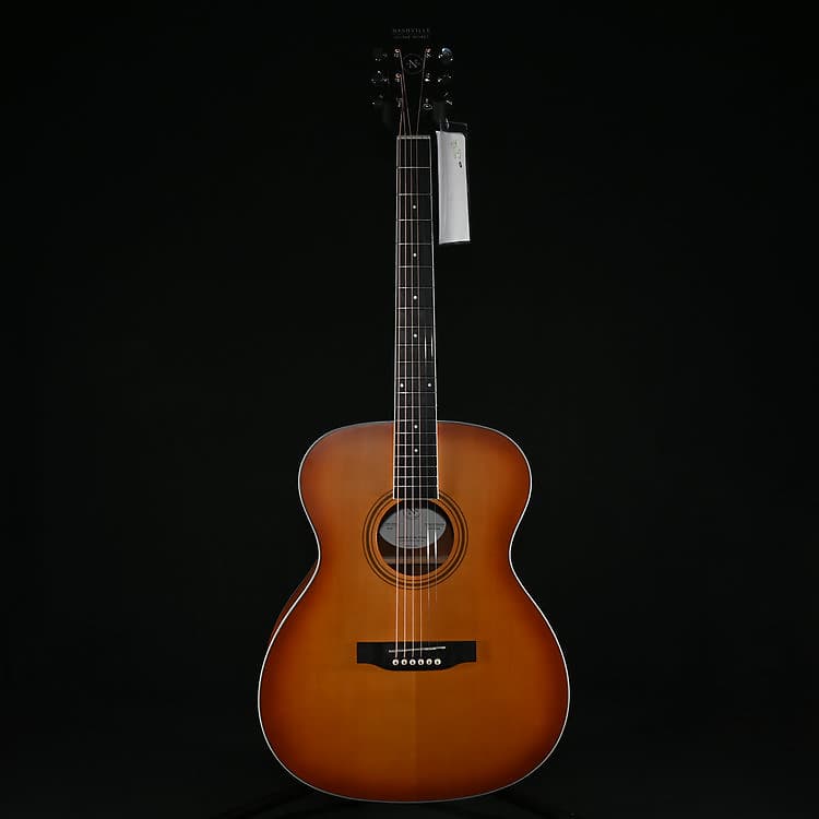 Nashville Guitar Works OM10 Orchestra Edgeburst W/Gigbag Reverb