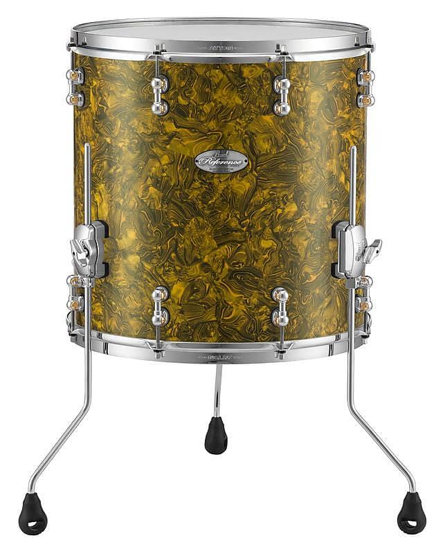 Pearl Music City Custom Reference Pure 18"x16" Floor Tom GOLDEN YELLOW ABALONE RFP1816F/C420 image 1
