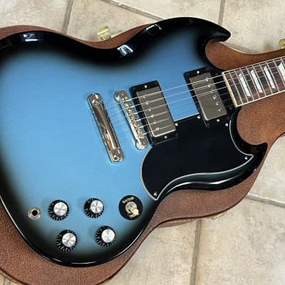 2023 Gibson USA SG Standard '61 Stop Bar Pelham Blue Burst image 3