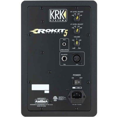 KRK Rokit 5 G3 - 50W 5" Two-Way Active Studio Monitor (Single, Black) image 8