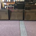 Magnatone 280 Double V Amp with 2 matching speaker cabinets, reverb tank, promo ad, 2 V emblems with hardware, 2 amp covers, and foot switch