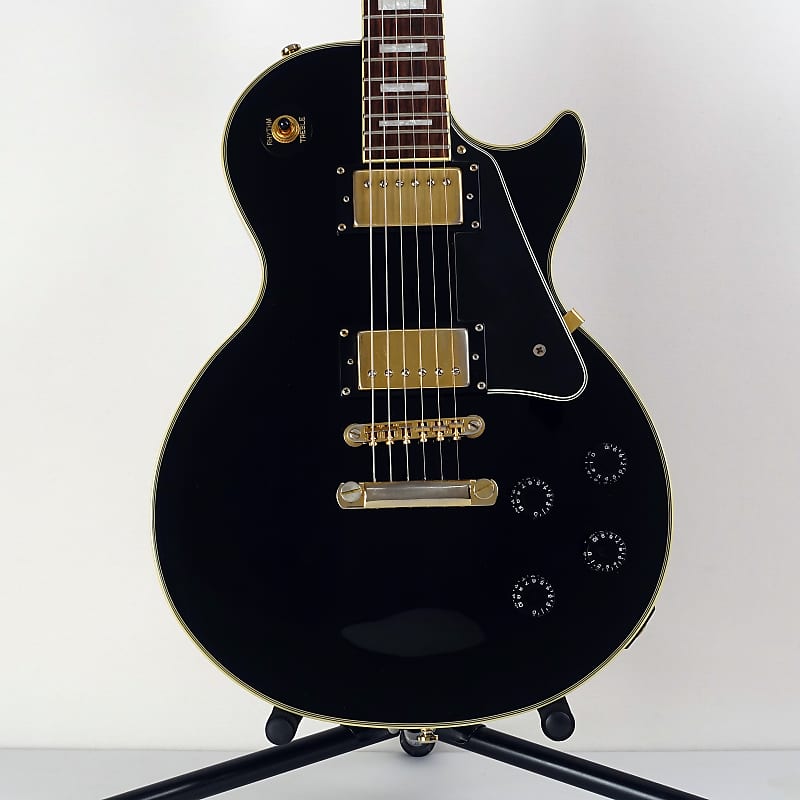 Epiphone LesPaul Custom ブラック Epiphone Les Paul Custom 2001 Black | Reverb