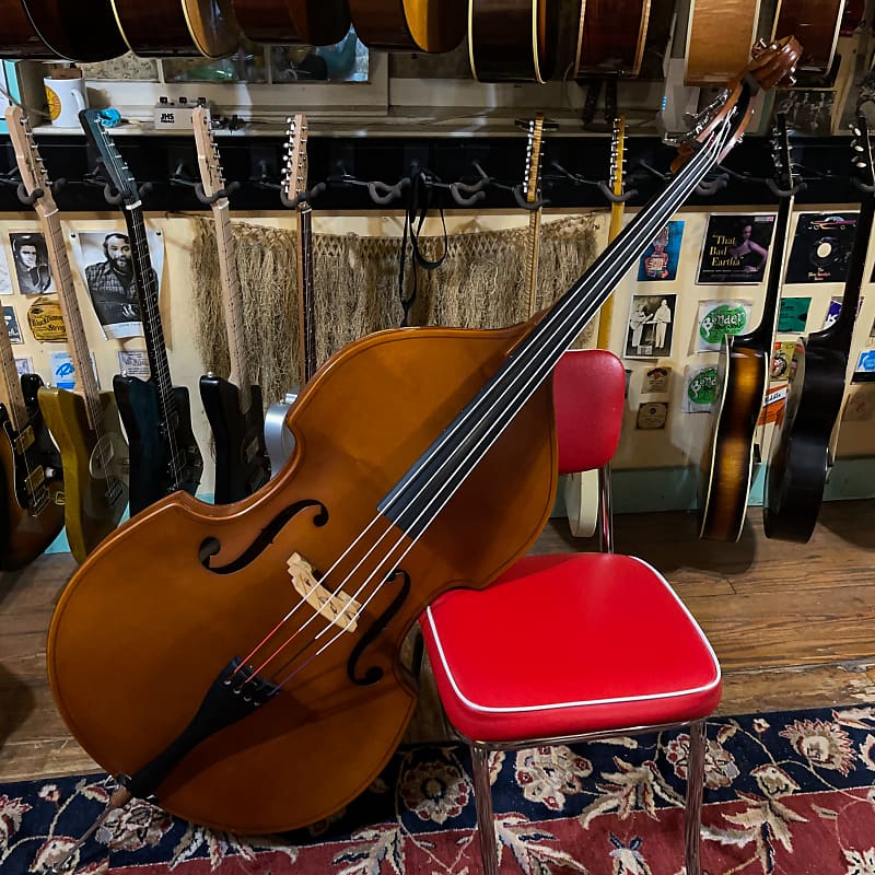 2000s Knilling GermanMade Thinline Jazz 3/4 Upright Double Reverb