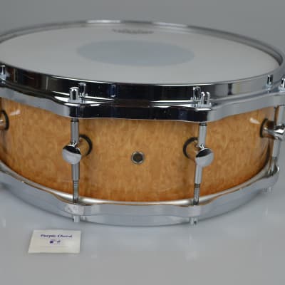 Sonor Delite snare drum S1405M Birdseye Amber 14" x 5" image 8