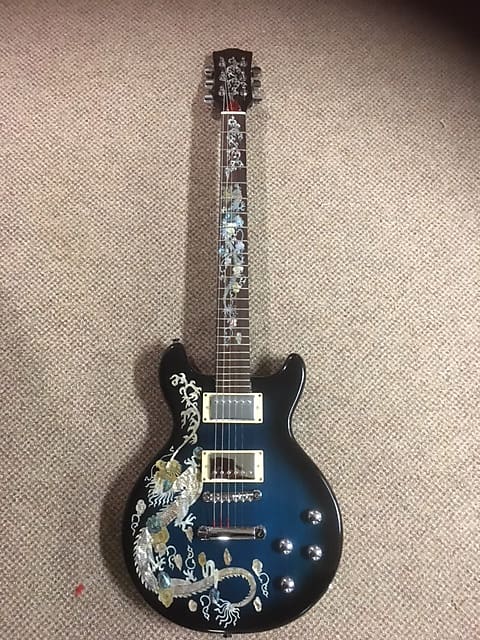 Custom Custom LP  style guitar !Dragon  MOP Inlays ! 1990 image 1