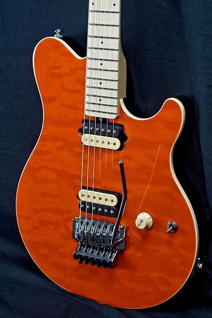 Ernie Ball Music Man Axis Trans Orange Electric Guitar image 1