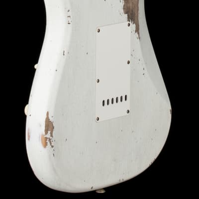 Fender Custom Shop Limited Edition 1964 L-Series Stratocaster Heavy Relic - Aged Olympic White #11540 image 9